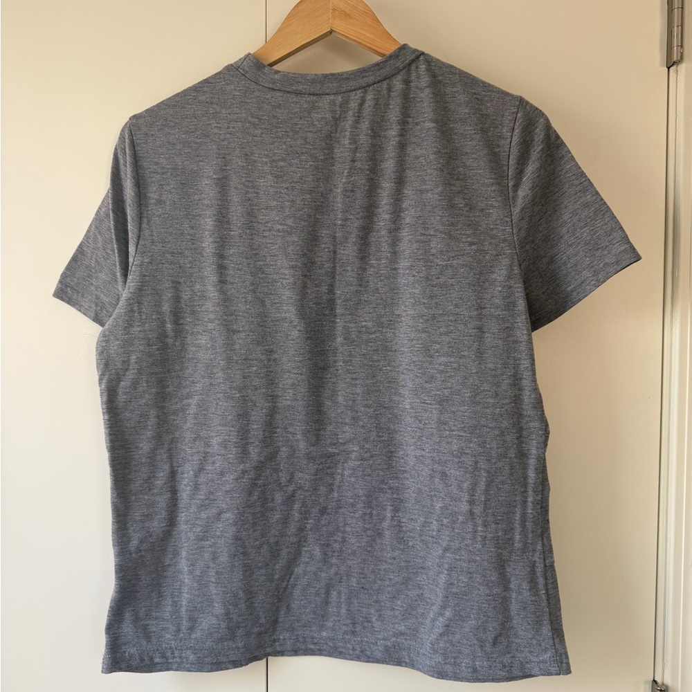 Grey Textured Geometric Tee - Picture 3 of 5